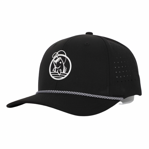 suburban bass black and white rope hat